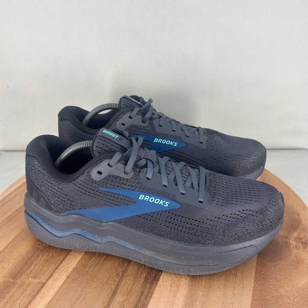 Brooks Ghost Max 2 Mens Running Shoes Grey Blue 1104311D081 Size 11 D Cushioned
